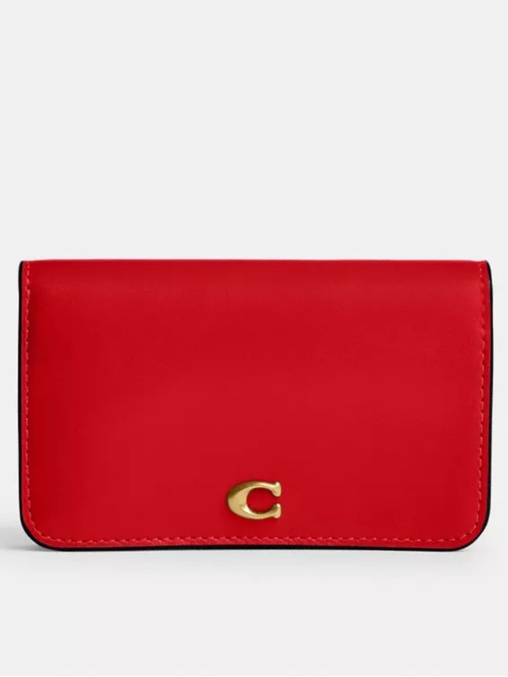 Coach Essential Slim Card Case/Card Holder in Candy Apple Red ❤️🍎❤️